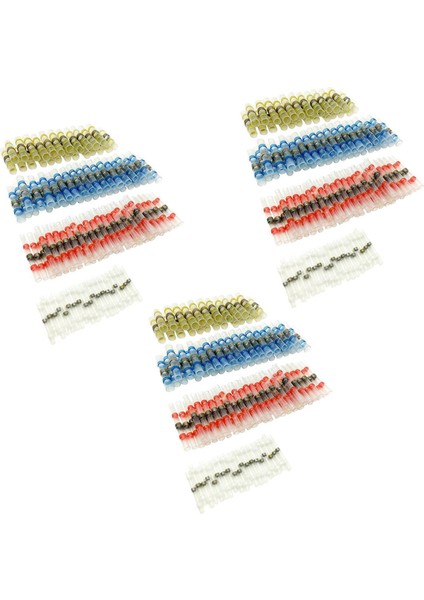 150PCS Lehim Contası Tel Konektörü Sopoby Lehim Contası Isı Büzülme Popo Konektörleri Terminaller Bakır (Yurt Dışından)