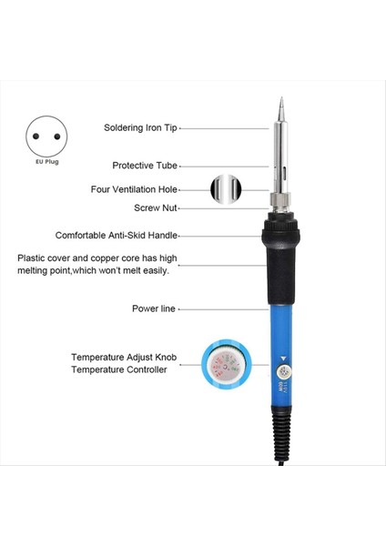 Pirografi Ahşap Kiti 120PCS Ahşap Aracı Ayarlanabilir Sıcaklık Hacking Demir Aracı Ab Tapası (Yurt Dışından) fırsatları