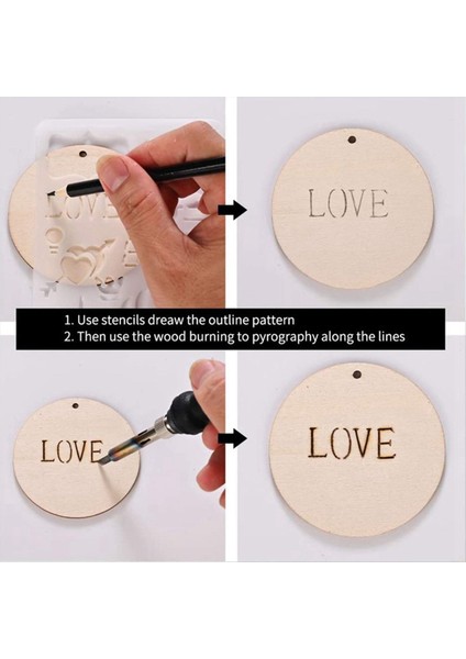 Pirografi Ahşap Kiti 120PCS Ahşap Aracı Ayarlanabilir Sıcaklık Hacking Demir Aracı Ab Tapası (Yurt Dışından) indirimleri