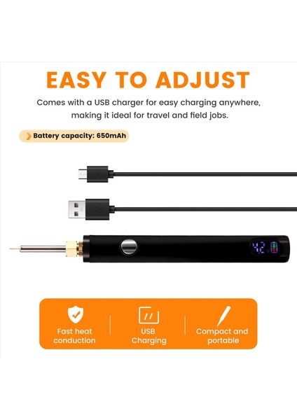 510 Iplik Pil Sepeti Kalemi Elektrikli Havalandırma Demir Kaynak Kiti Sıcak Iplik Kafası ile Ayarlanabilir Voltaj Siyah (Yurt Dışından) fırsatları