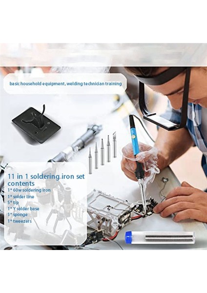 Lehimleme Demir Havzavanlama Demir Seti Ayarlanabilir Sıcaklık (200-450 ° C)/of Switch 60W Lehimleme Demir Abd Fişi (Yurt Dışından) modelleri