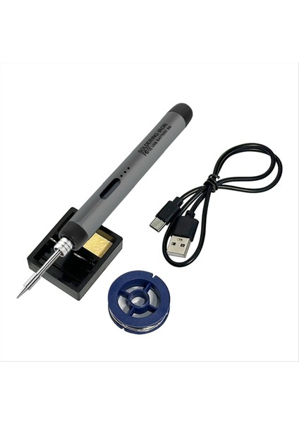 5V Hızlı Şarj Lityum Dahili Kablosuz Havuz Seti Taşınabilir Onarım Kaynak Araçları Gri (Yurt Dışından)