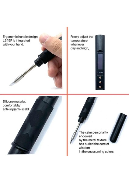 L245P Pd 65W Dc 90W Taşınabilir Elektrikli Havalandırma Demir Qc Pd Dıy Elektrikli Onarımlar Için JBC245 Gümüş (Yurt Dışından)