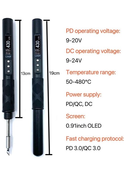 L245P Pd 65W Dc 90W Taşınabilir Elektrikli Havalandırma Demir Qc Pd Dıy Elektrikli Onarımlar Için JBC245 Gümüş (Yurt Dışından) indirimleri