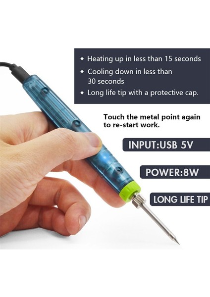 USB Elektrikli Lehimleme Demir 5V Düşük Voltajlı Elektrikli Havalı Demir Takım Aracı (Yurt Dışından) fırsatları