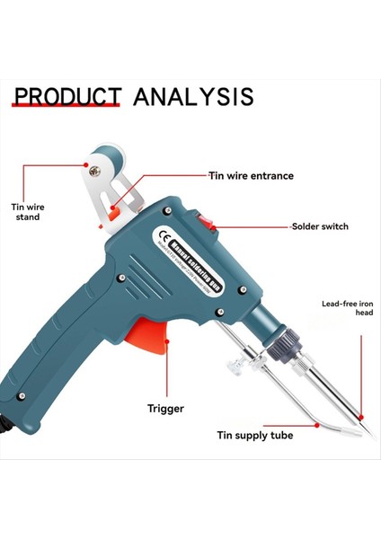 Otomatik Olarak Lehimleme Aracı 60W Elde Dahili Isıtma Otomatik Olarak Teneke Alet Kaynağı Araçları 220V Ab Fişi Gönder (Yurt Dışından) fırsatları