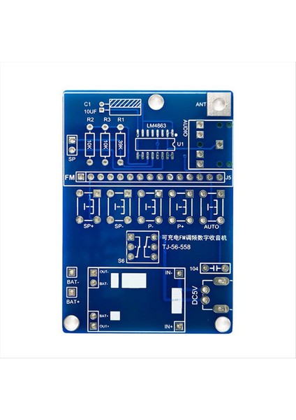 Fm Radyo Alıcı Kaynak Kiti LCD Ekran Kendi Kendine Montaj ve Lehimleme Uygulaması Için Dıy C-Kit (Yurt Dışından)