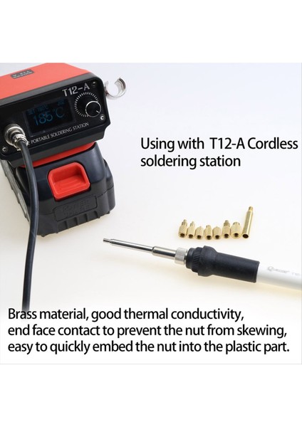 Isı Ekleme Somun Demir Uç T12 Lehimleme Demir Uç Dahili Ipucu Uç M2-M8 Pirinç Sıcak Somun Takma Kiti (Yurt Dışından) modelleri