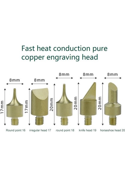 28 Parçalı Oyulmuş Pirografi Kafası Lehimleme Demir Oyma Başı Set Boyama Kafası (Yurt Dışından) fiyatları