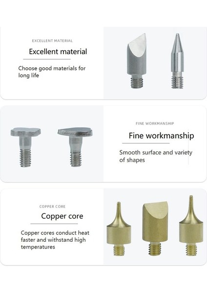 28 Parçalı Oyulmuş Pirografi Kafası Lehimleme Demir Oyma Başı Set Boyama Kafası (Yurt Dışından) fırsatları