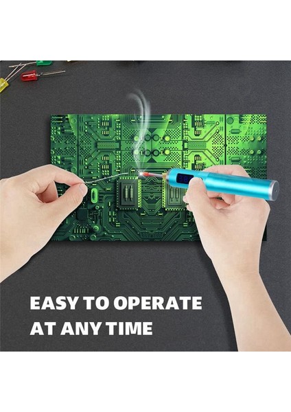 Yüksek Güçlü Kablosuz Lehimleme Demir Şarj Edilebilir Lehimlenebilir LED Ekranlı USB Hızlı Isı ile Taşınabilir Kaldırılabilir Pil (Yurt Dışından) indirimleri