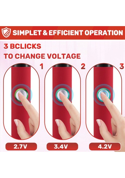 510 Iplik Mini Lehimleme Demir Kiti 3 Şaraplı Ayarlanabilir Voltaj Lehekleme Demir Ipucu 650MAH USB Şarj Edilebilir Pil Kırmızı (Yurt Dışından) indirimleri