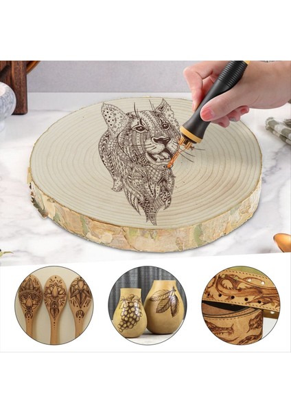 Ahşap Brülör Kiti Isı Pres Makinesi Ahşap Zanaat Alet Kiti Ahşap Havalandırma Demir Kaynak Ekipmanı Pirografi Aracı Ab Fiş (Yurt Dışından) fırsatları