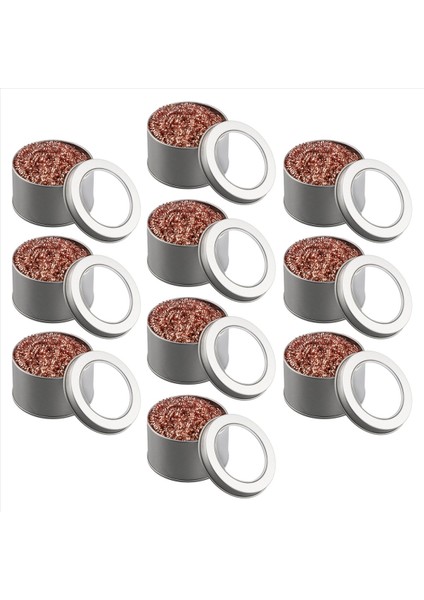 10X Lehimleme Uç Temizleyicileri Desoldering Temizleme Topu Kaynak Havalandırma Demir Kafes Filtresi Metal Kuşkusuz Kutu Kutu (Yurt Dışından)