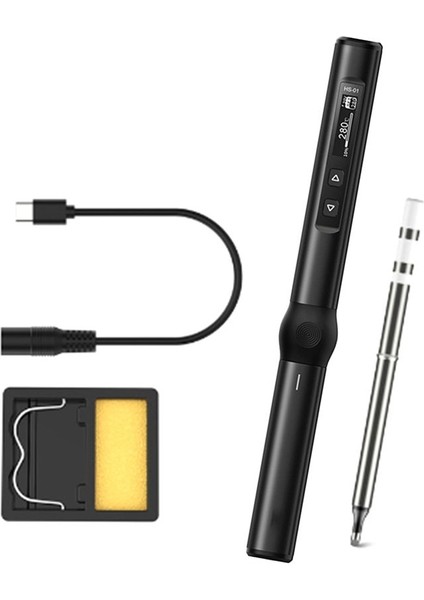 Hs-01 Akıllı Elektrikli Havalandırma Demir Pd 65W Ayarlanabilir Sabit Sıcaklık Hızlı Isı Taşınabilir Lehim Istasyonu (B) (Yurt Dışından)