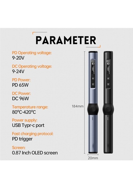Hs-01 Akıllı Elektrikli Havalandırma Demir Pd 65W Ayarlanabilir Sabit Sıcaklık Hızlı Isı Taşınabilir Lehim Istasyonu (B) (Yurt Dışından) fiyatları