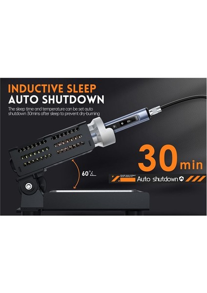 Hs-01 Akıllı Elektrikli Havalandırma Demir Pd 65W Ayarlanabilir Sabit Sıcaklık Hızlı Isı Taşınabilir Lehim Istasyonu (B) (Yurt Dışından) modelleri