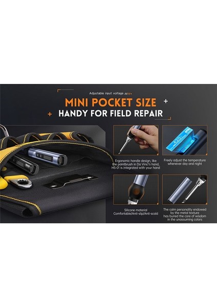 Hs-01 Akıllı Elektrikli Havalandırma Demir Pd 65W Ayarlanabilir Sabit Sıcaklık Hızlı Isı Taşınabilir Lehim Istasyonu (B) (Yurt Dışından) indirimleri