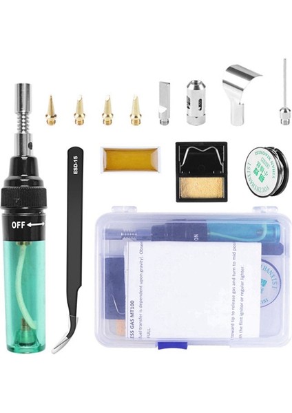 Gaz Lehimleme Demir Seti MT-100 Pnömatik Lo Iron 3-1-1 Kalı Çok Fonksiyonlu Gaz Lehimleme Demir (Yurt Dışından)