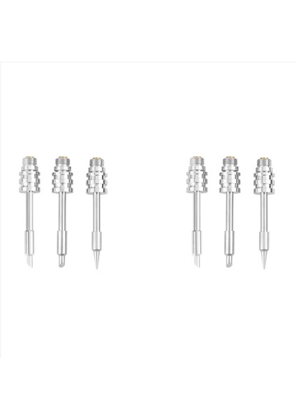 6pcs 30W Pil Lehimleme Demir USB Lehimleme Demir Taşınabilir Mini Lehimleme Demir 510 Arabirim Havalandırma Demir Uç Gümüş (Yurt Dışından)