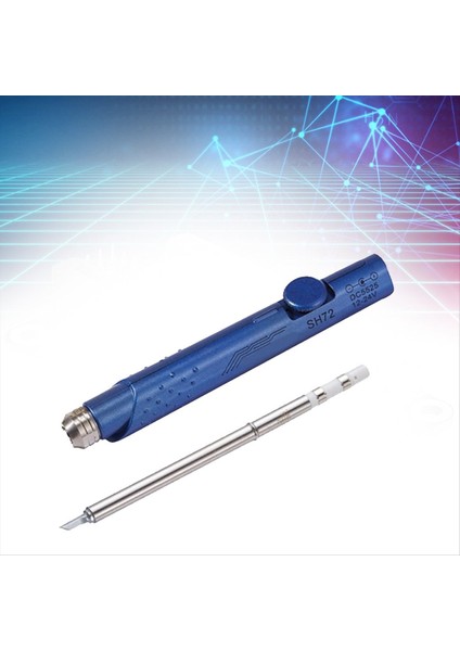 SH72 Lehimleme Demir 65W 12-24V 220-400 ℃ Ayarlanabilir Sıcaklık SH72 Ku Kaynak Aracı T12 Koyu Mavi Değil (Yurt Dışından) fırsatları