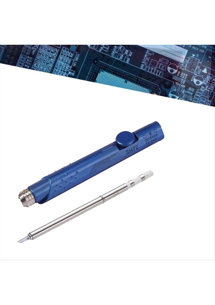 SH72 Lehimleme Demir 65W 12-24V 220-400 ℃ Ayarlanabilir Sıcaklık SH72 Ku Kaynak Aracı T12 Koyu Mavi Değil (Yurt Dışından) indirimleri