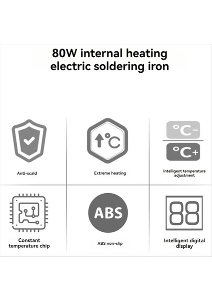 Elektrikli Lehimleme Ütüler Ayarlanabilir Sıcaklık Kaynağı Lehim Yeniden Işleme Istasyonu Isı Kalem Ucu Tamir Araçları Kiti Eu Fiş (Yurt Dışından)