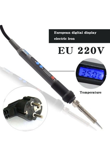 Dijital Ekran Havalandırma Demir PX988 Taşınabilir Lehimleme Demir Sıcaklık Kontrolü Ab Fişi (Yurt Dışından) indirimleri