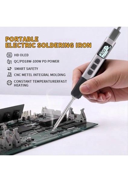 PTS201 Pd 100W Akıllı Lehimleme Demir Taşınabilir Lehim Istasyonu Dıy Onarım Ku Için Pıd Sıcaklık Kontrolü (Yurt Dışından) fırsatları
