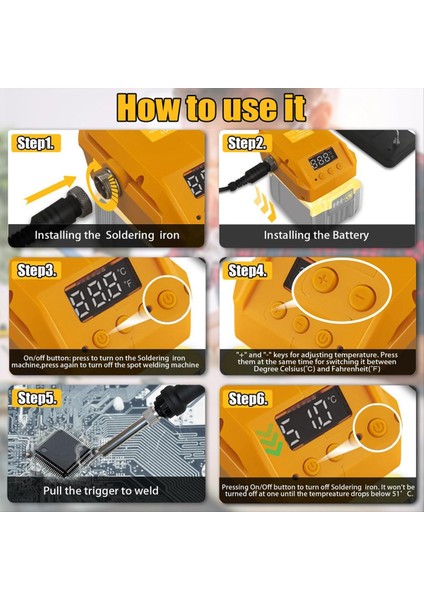 60W 480 ° C Taşınabilir Kablosuz Elektrikli Havalandırma Demir Çok Fonksiyonlu Dewalt 20V Pil Için Elektrikli Kaynak Makinesi (Yurt Dışından) fırsatları