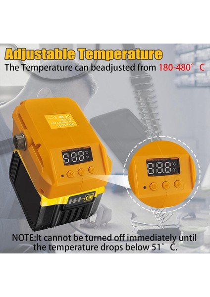 60W 480 ° C Taşınabilir Kablosuz Elektrikli Havalandırma Demir Çok Fonksiyonlu Dewalt 20V Pil Için Elektrikli Kaynak Makinesi (Yurt Dışından) indirimleri