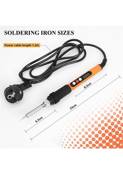 Ayarlanabilir Sabit Sıcaklıkta Elektrikli Lehimleme Demir Dijital Ekran Elektrikli Lehimleme Demir (Ab Fişi) (Yurt Dışından) modelleri