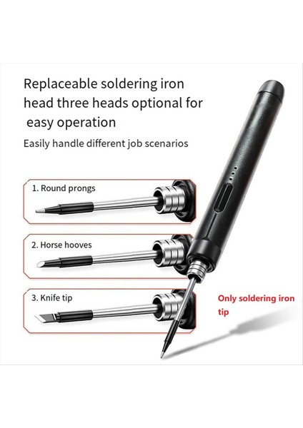 3pc C210 Lehimleme Demir Uç USB Lehimleme Demir Uç 5V Pil Lehimleme Demir Uç Um (Yurt Dışından) fiyatları