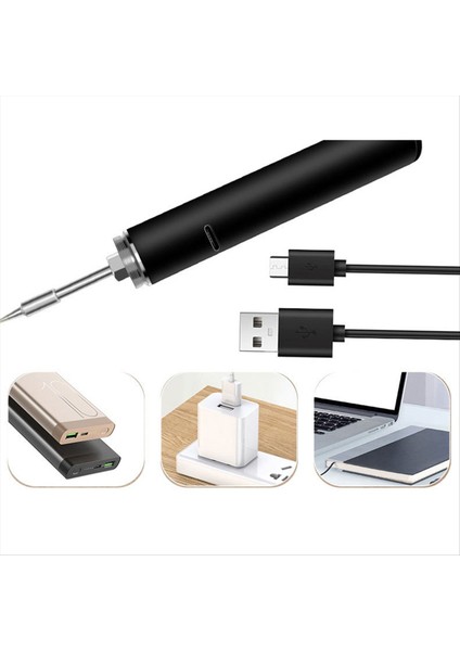 USB Lehimleme Demir Şarjı USB Elektrikli Lehimleme Demir 18650 Lityum Pil Üçüncü Dişli Çalışma Sıcaklığı Anahtarlama (Yurt Dışından) modelleri