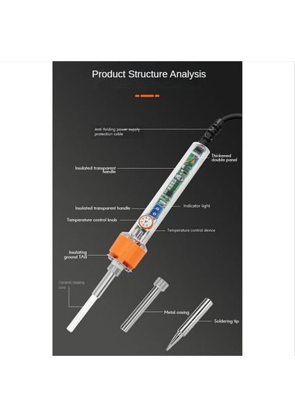 907S Dahili Isıtma Tipi Lehekleme Demir 60W Termostat Ev Seti Lehimleme Onarımı Lehimleme Ab Fişi (Yurt Dışından) modelleri