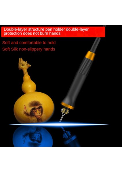 LH20 Ahşap Araçları Ayarlanabilir Sıcaklık Ahşap Brülör Kiti Yeni Başlayan Zanaat Ahşap Pirografi Makinesi Ab Fişi (Yurt Dışından) fırsatları