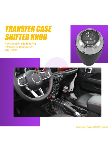 Jeep Wrangler Jk Için Transfer Kılıfı Shifter Knob 4WD Gearshift Knob 2011-2018 68085307AB (Yurt Dışından) fırsatları