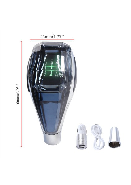 3x Araç Evrensel LED Crystal Toylar Manuel Şanzıman Dişli Vites Knob Kol Sopa Toyota Honda Hyundai Için (Yurt Dışından) fırsatları
