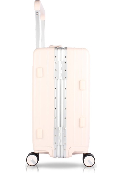 Luna Pc Policarbon Kabin Boy Valiz Pembe