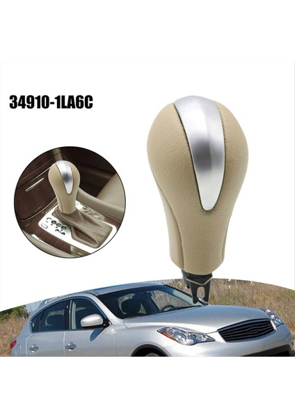 Araba Dişli Vites Düğmesi Kafası 34910-JK03A 34910-1LA6C Infiniti G25 G37 FX37 EX37 QX70 Q60 QX50 QX70 2008-2015 Abs Beige (Yurt Dışından) fırsatları