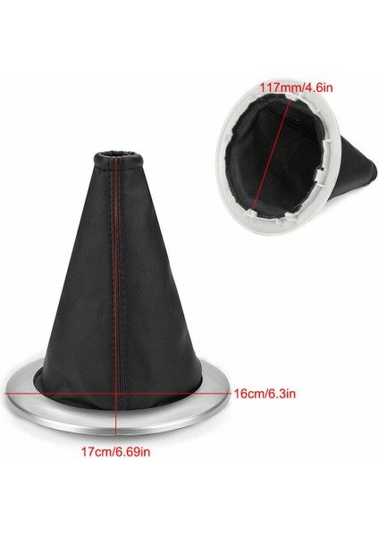 Araba Stil Dişli Vites Knob Gaiter Kapak Önyükleme Çerçevesi Renault Megane Için 2 Mk2 Iı Mk 2 2002-2009 Siyah (Yurt Dışından) fırsatları