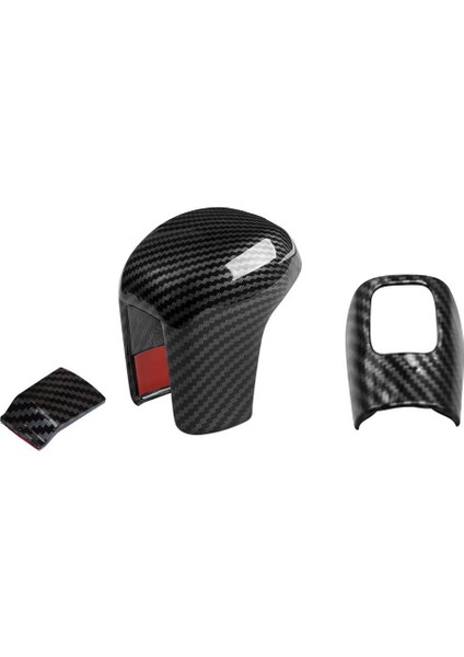 Honda 10 Civic 2016-2020 Araç Karbon Fiber Dişli Vites Düğmesi Kapak Kolu Trim Değiştirme Kafa Sticker Aksesuarları (Yurt Dışından)