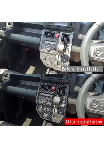 Daihatsu Taft 2024 Rhd Araba Iç Aksesuarları Için Araba Dişli Vites Çerçeve Dişli Vites Paneli Döşeme Karbon Fiber Desen (Yurt Dışından) fırsatları