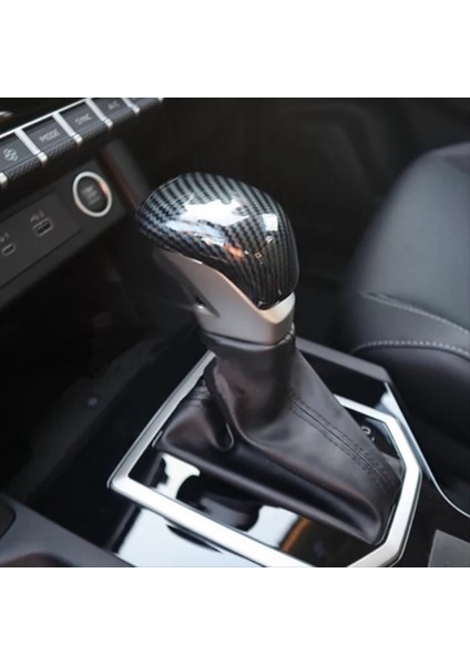 Mitsubishi Triton / L200 2024 Karbon Fiber Için Araba Merkezi Dişli Kafası Vites Düğmesi Kapak Iç Aksesuarlar (Yurt Dışından) fiyatları