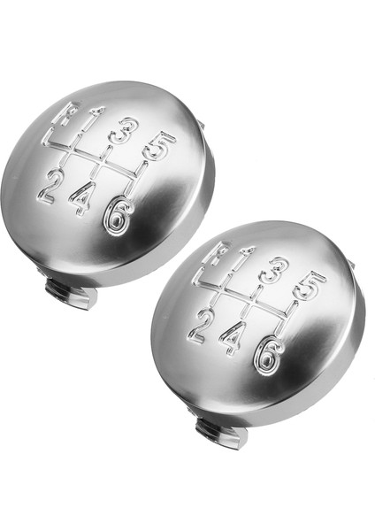 2x 6 Hızlı Mat Dişli Vites Düğmesi Kapağı Kapak Alfa Için Değiştirici Kol Kılıf Kapağı 159 Brera Spider 2005-2011 55344557 (Yurt Dışından)