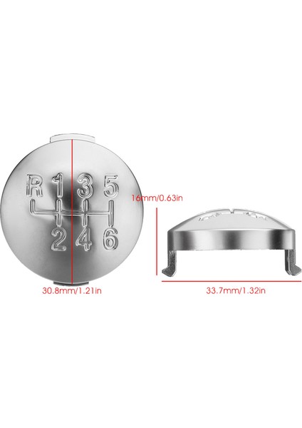 2x 6 Hızlı Mat Dişli Vites Düğmesi Kapağı Kapak Alfa Için Değiştirici Kol Kılıf Kapağı 159 Brera Spider 2005-2011 55344557 (Yurt Dışından) modelleri