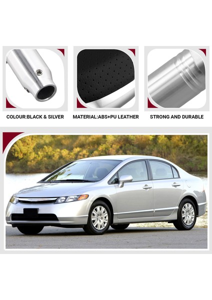 Honda Civic Için Delikli Araba Otomatik Dişli Vites Stick Düğmesi Vitör Kafası 2006-2011 (Yurt Dışından) indirimleri