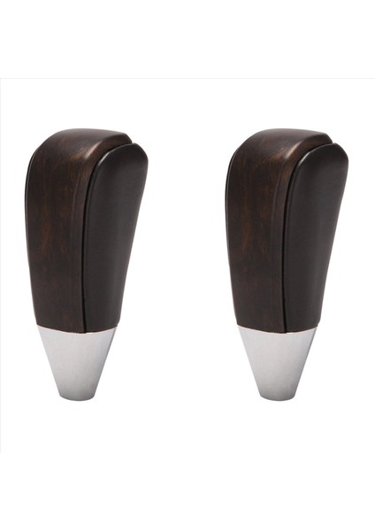 2x Araba Otomatik Dişli Vites Düğmesi Vites Kolu Toyota Land Cruiser Için Koyu Ahşap LC200 2008 - 2020 (Yurt Dışından)