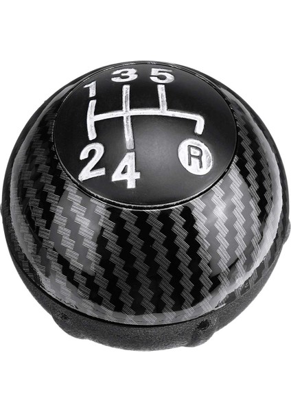 Fiat Için 5 Hızlı Dişli Vites Değiştirme Düğmesi Vardiya Şanzıman Koyu Kılavuzu 500 2012-2018 Karbon Fiber Stil 55344048 (Yurt Dışından)