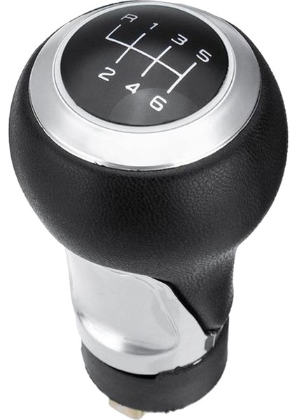 6 Hızlı Pu Deri Araba Dişli Knob For -Audi A3 A4 B6 B7 A6 S4 B8 A5 8t Q5 8r Skoda Koltuk - Gümüş (Yurt Dışından)